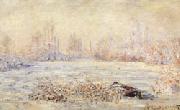 Claude Monet Hoarfrost oil painting on canvas
